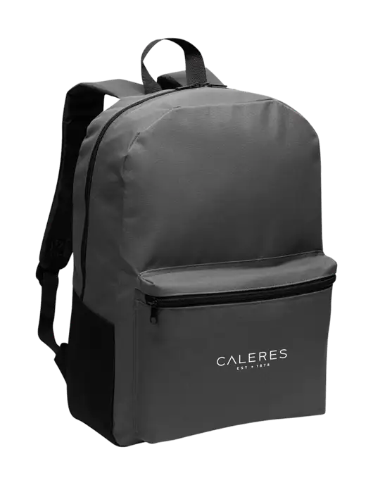 Casual Dark Charcoal Lightweight Laptop Backpack w/Caleres Logo