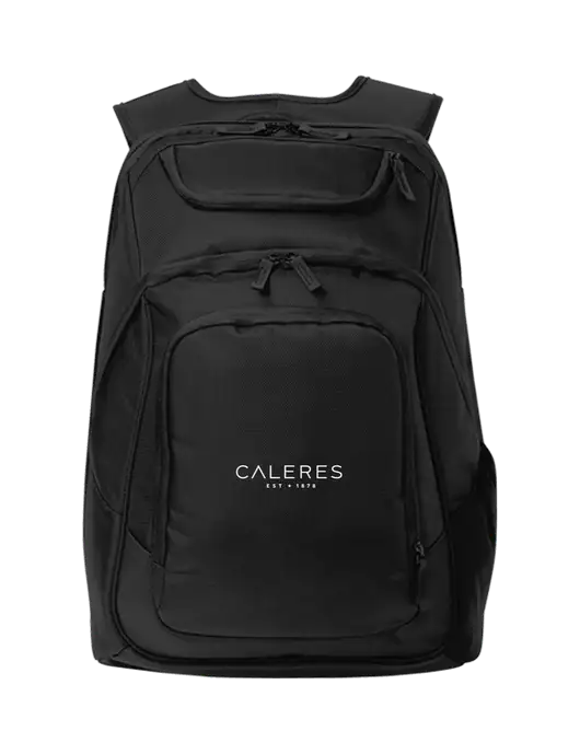 Executive Black Laptop Backpack w/Caleres Logo