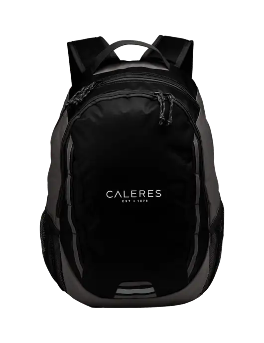 Ridge Black/Dark Charcoal Laptop Backpack w/Caleres Logo