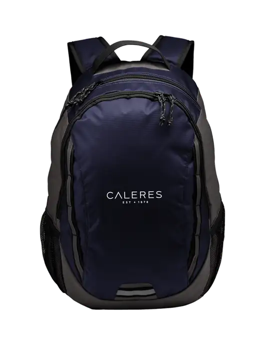 Ridge Deep Navy/Dark Charcoal Laptop Backpack w/Caleres Logo