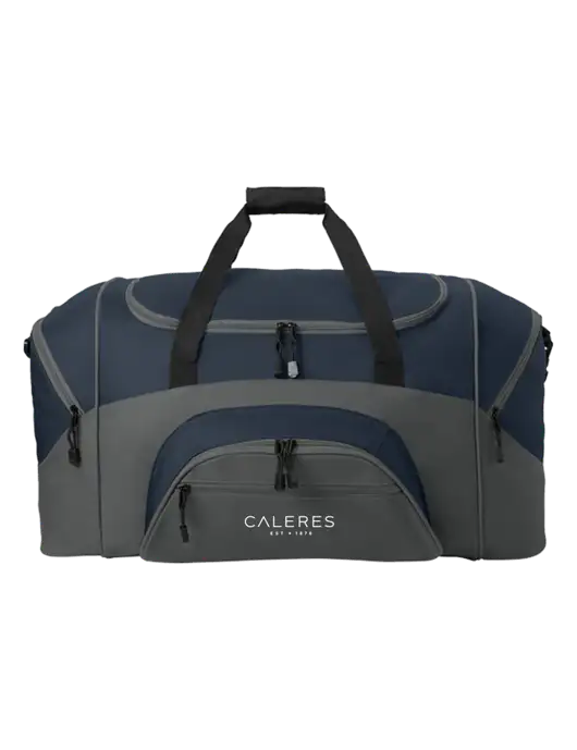 Standard Colorblock Navy/Dark Grey Sport Duffel w/Caleres Logo
