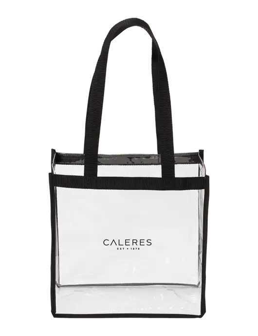Clear Stadium Tote w/Caleres Logo