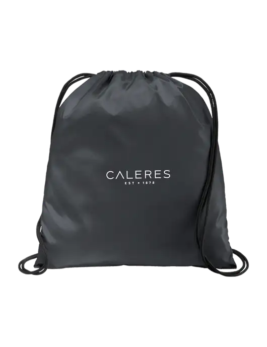 Drawstring  Graphite Grey Cinch Pack w/Caleres Logo