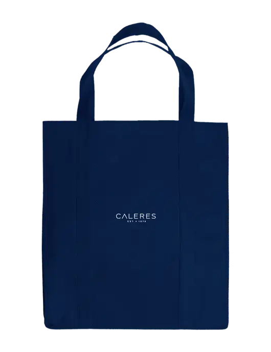 Eco Reusable Jumbo Navy Blue Shopping Bag w/Caleres Logo