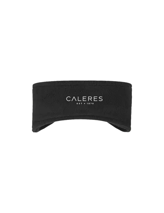 Black Stretch Fleece Headband w/Caleres Logo