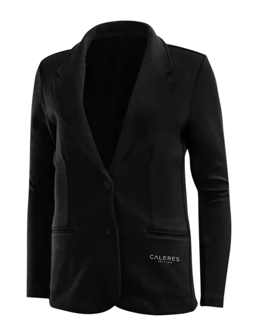 Black Womens Knit Blazer w/Caleres Logo