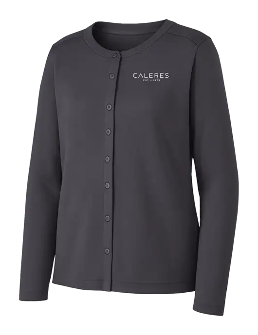 Grey Smoke Womens Concept Stretch Button-Front Cardigan Sweater w/Caleres Logo