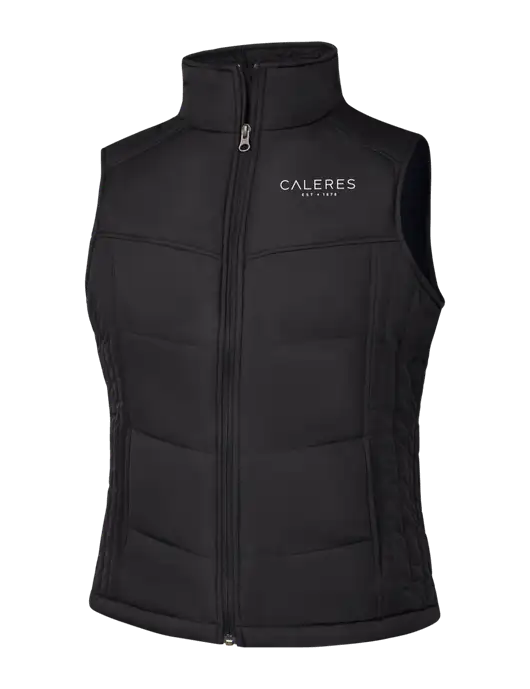 Womens Black/Black Vest w/Caleres Logo