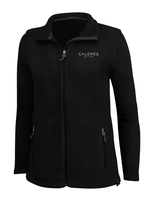 Womens Black Fleece Jacket w/Caleres Logo