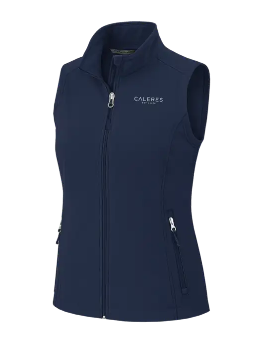 Navy Womens Core Soft Shell Vest w/Caleres Logo