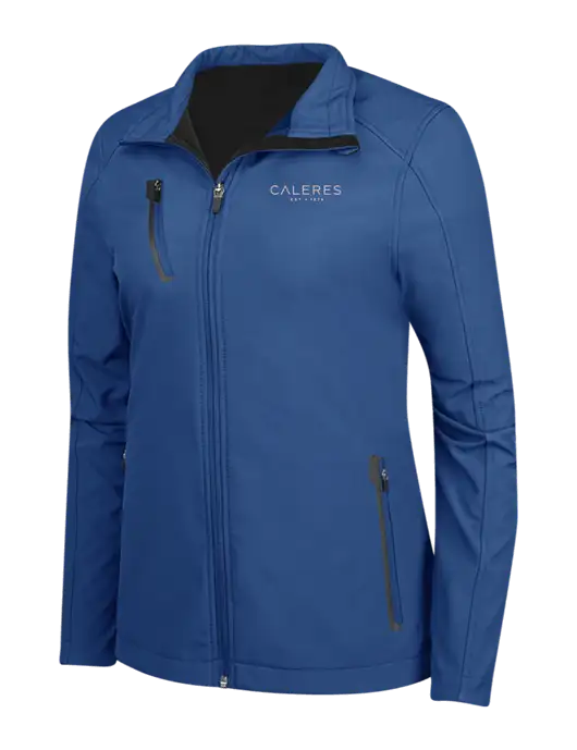 Dark Royal Womens Welded Softshell Jacket w/Caleres Logo