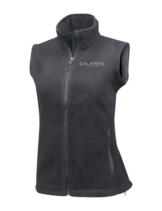 Medium Grey Womens Fleece Vest w/Caleres Logo