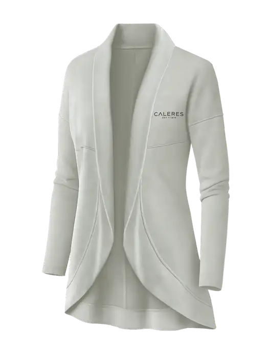 OGIO Ivory Snow Womens Luuma Cocoon Fleece w/Caleres Logo