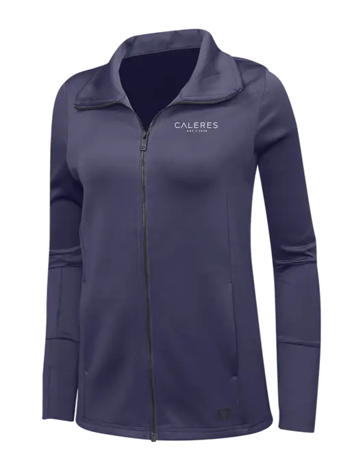 OGIO Navy Womens Endurance Modern Performance Full-Zip w/Caleres Logo