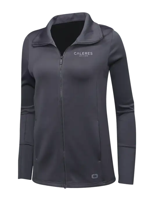 OGIO Dark Grey Womens Endurance Modern Performance Full-Zip w/Caleres Logo