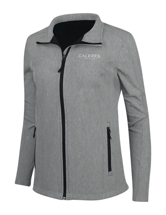 Medium Grey Heather Womens Core Soft Shell Jacket w/Caleres Logo