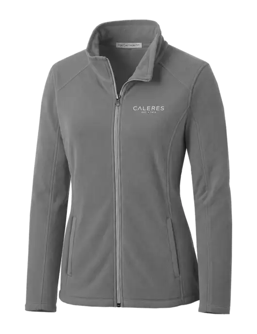 Medium Grey Womens Microfleece Jacket w/Caleres Logo