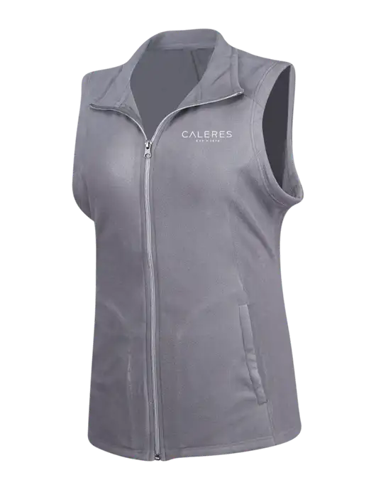 Medium Grey Womens Microfleece Vest w/Caleres Logo