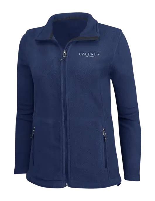 Womens Navy Fleece Jacket w/Caleres Logo