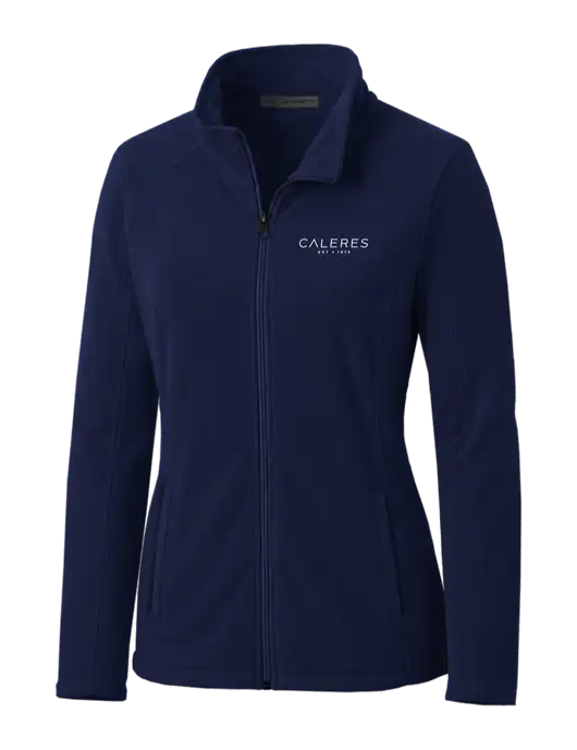 Navy Womens Microfleece Jacket w/Caleres Logo