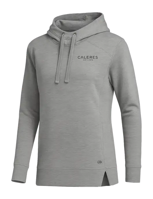 OGIO Heather Grey Womens Luuma Pullover Fleece Hoodie w/Caleres Logo