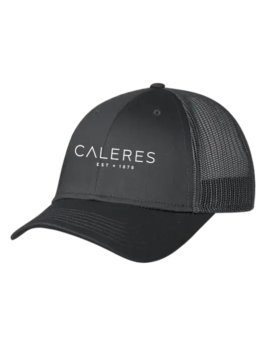 Charcoal Mesh Trucker Cap Snap Back w/Caleres Logo