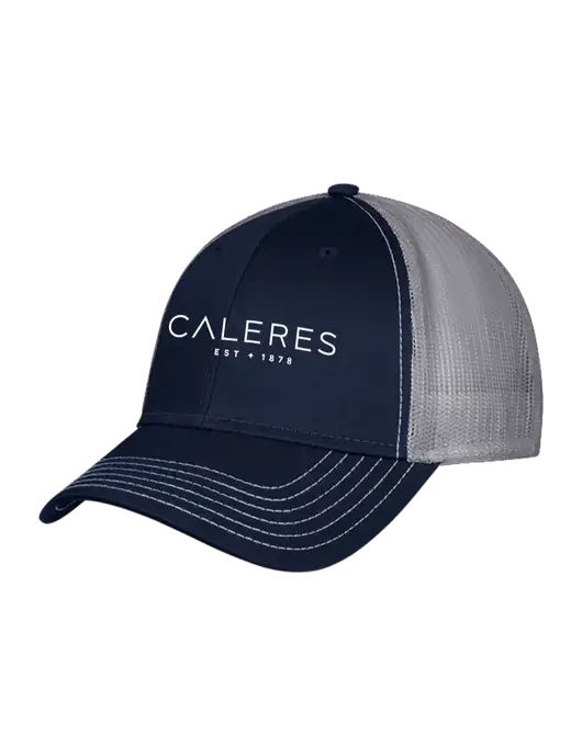 Navy/Grey Mesh Trucker Cap Snap Back w/Caleres Logo