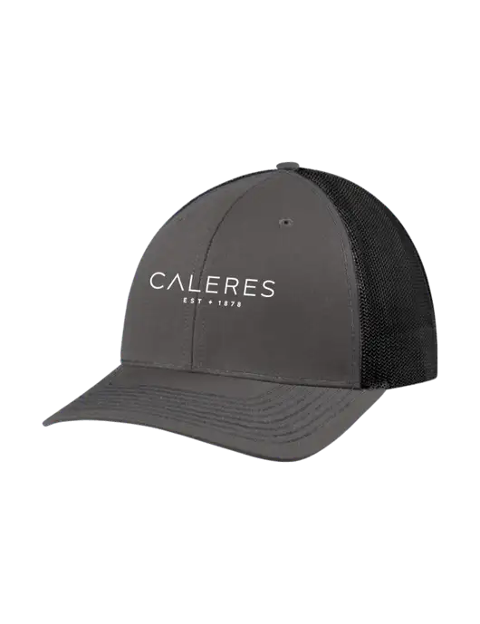 Richardson Adjustable Snapback Original 112 Trucker Cap Dark Grey w/Black Mesh w/Caleres Logo