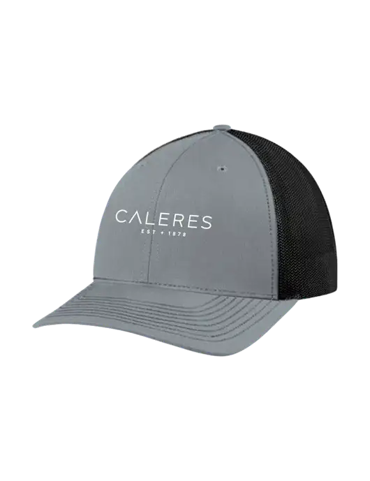 Richardson Adjustable Snapback Original 112 Trucker Cap Heather Grey w/Black Mesh w/Caleres Logo