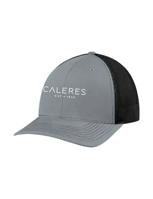 Richardson Adjustable Snapback Original 112 Trucker Cap Heather Grey w/Black Mesh w/Caleres Logo
