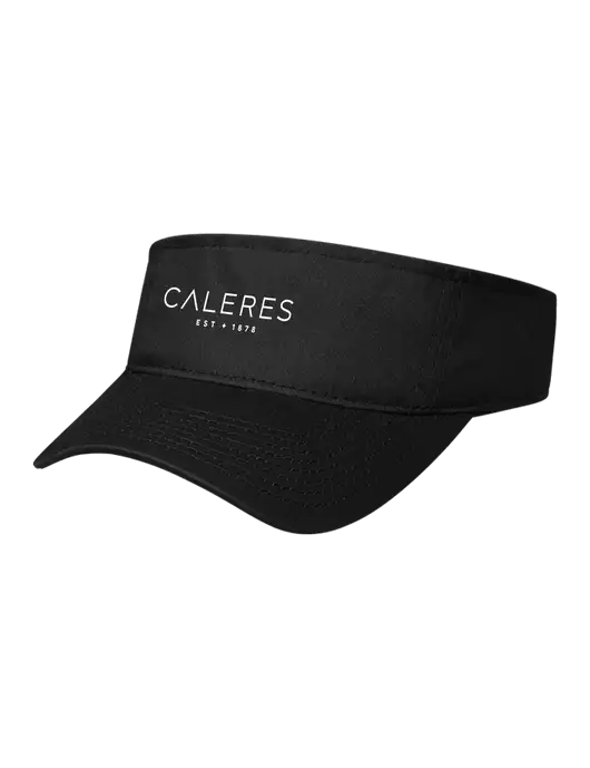 Black Cap Visor w/Caleres Logo