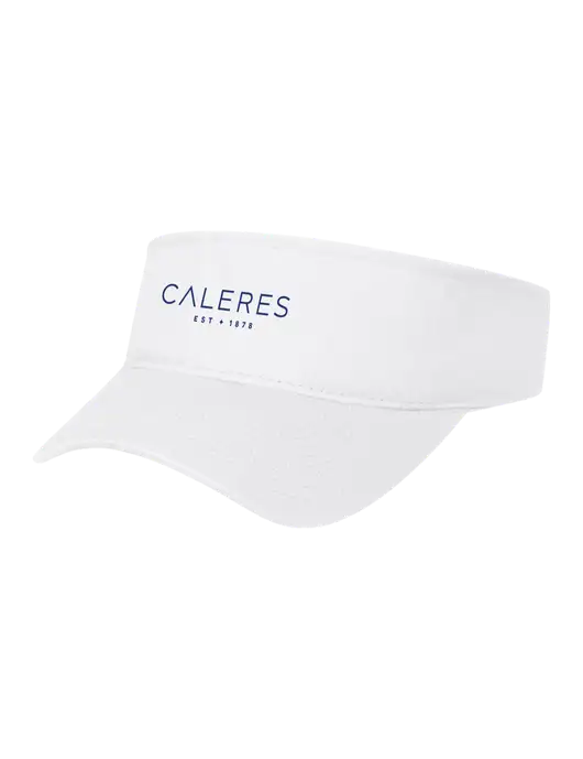 White Cap Visor w/Caleres Logo