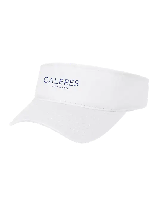 White Cap Visor w/Caleres Logo