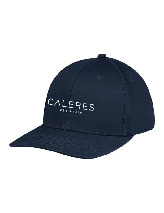 Premium Modern Structured Twill Navy Snapback Cap w/Caleres Logo