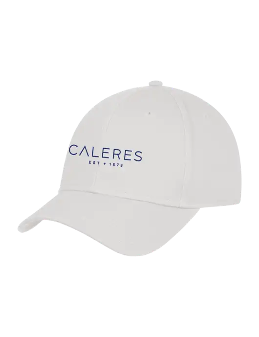 White Structured Cap Hook & Loop w/Caleres Logo