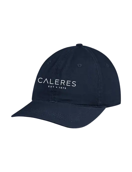 Garment Washed Unstructured Twill Navy Cap w/Caleres Logo
