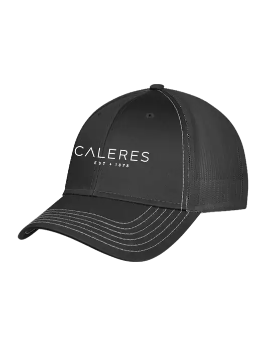 Charcoal Grey Mesh Trucker Cap Snap Back w/Caleres Logo