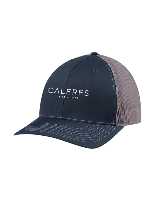 Richardson Adjustable Snapback Original 112 Trucker Cap Navy w/Charcoal Mesh w/Caleres Logo