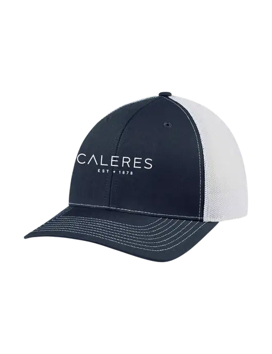 Richardson Adjustable Snapback Original 112 Trucker Cap Navy w/White Mesh w/Caleres Logo