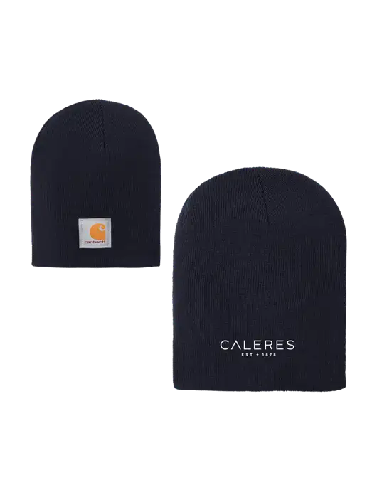 Carhartt Dark Navy Acrylic Knit Hat w/Caleres Logo