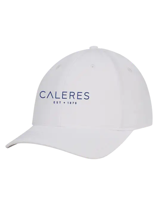 White Nylon Twill Performance Cap w/Caleres Logo