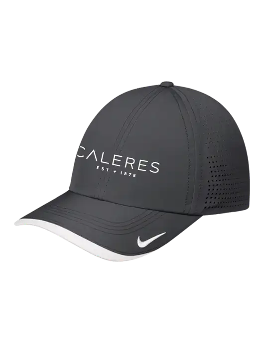 Nike Dark Grey/White Dri-FIT Perforated Performance Cap w/Caleres Logo