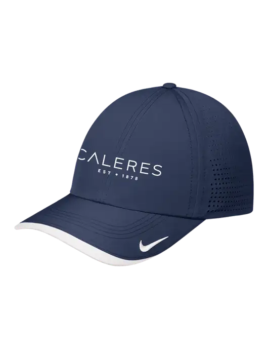 Nike Navy/White Dri-FIT Perforated Performance Cap w/Caleres Logo